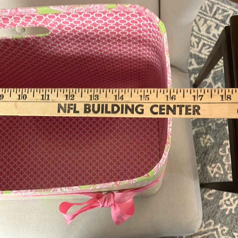 Pink and Green Pattern Storage Container - Picture 3 of 4
